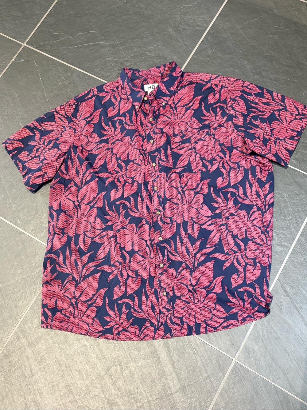 Harbor Bay Hawaiian Print Men’s 2XLT